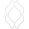 Ekena Millwork 63W x 94 12H x 58T Large Villarreal Decorative Fretwork Ceiling Panels, PVC CELP63X9502VIL - alternate 2
